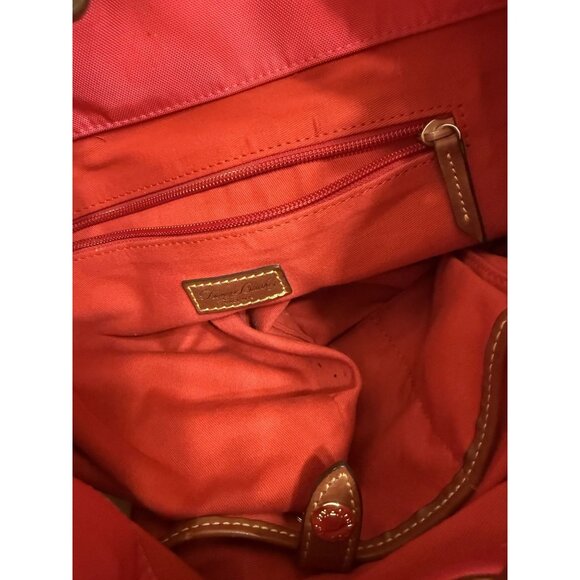 Dooney & Bourke Women's Pink Nylon Drawstring Bucket Bag - Picture 10 of 14